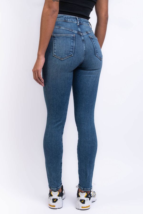 Skinny Jeans met Hoge Taille en Super Stretch - Skye Blauw